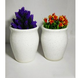 Pair Of Rustic Ceramic Pots